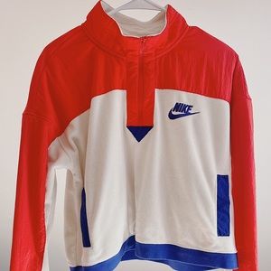 Rare Retro Nike Red and Blue Fleece